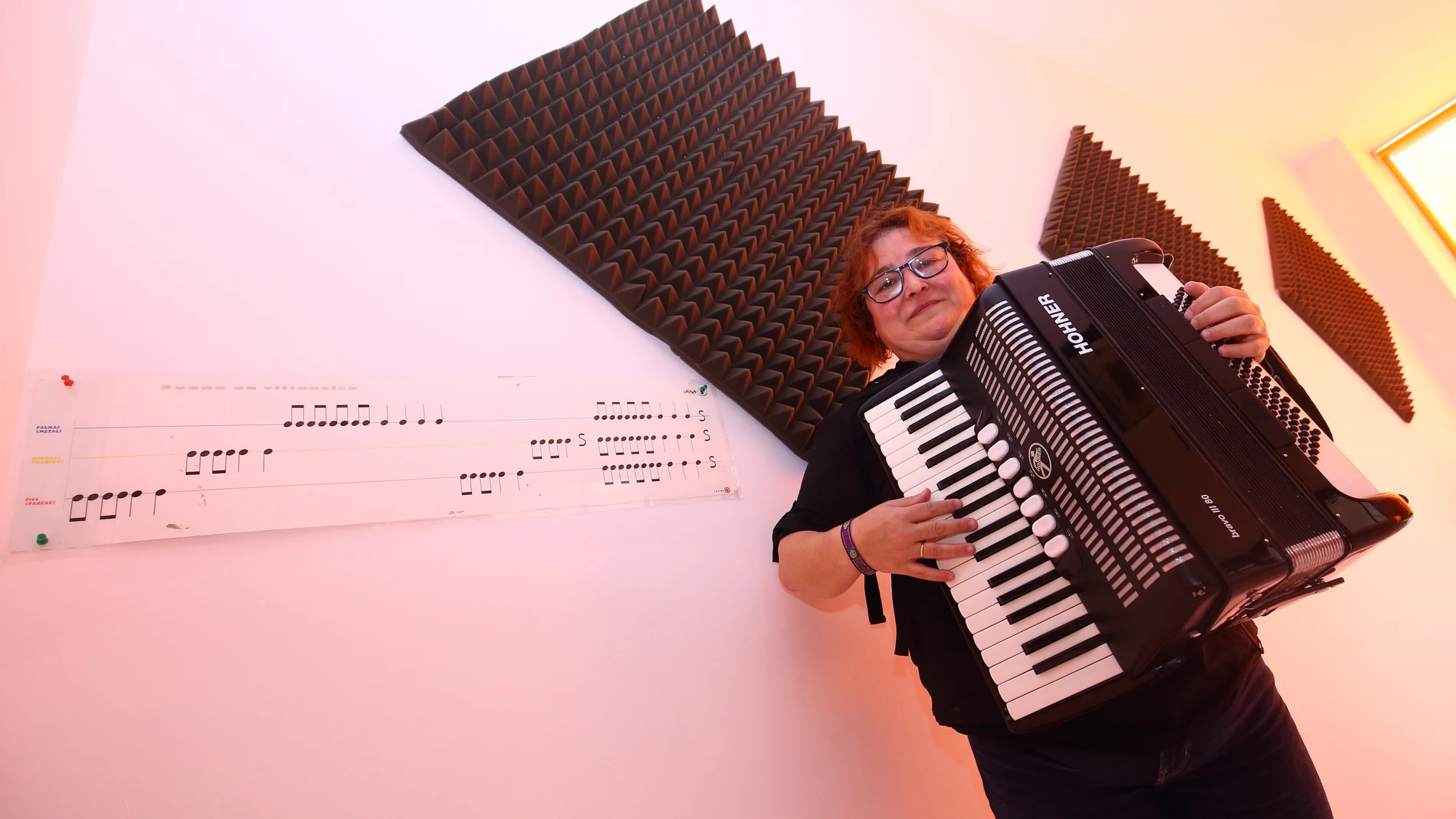 Mar Marqués, profesora de la especialidad de acordeón de la Escuela de Música Ciudad de Ponferrada