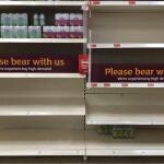 Supermercados vacíos en Reino Unido