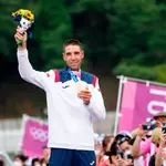 David Valero Serrano, con la medalla de bronce lograda en Tokio 2020.