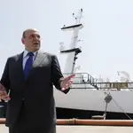 El primer ministro ruso Mikhail Mishustin visita una de las islas Kuriles