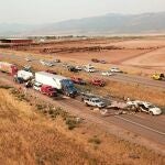 Vista aérea del accidente de Utah