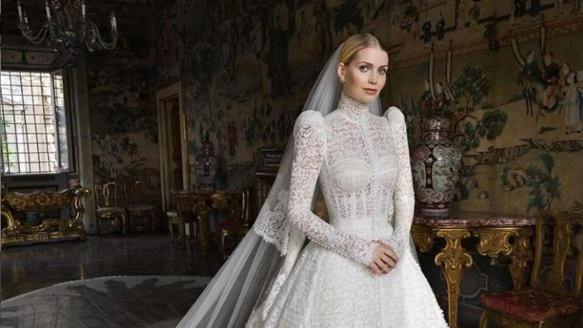 Lady Kitty Spencer vestida de Dolce&Gabbana en su boda