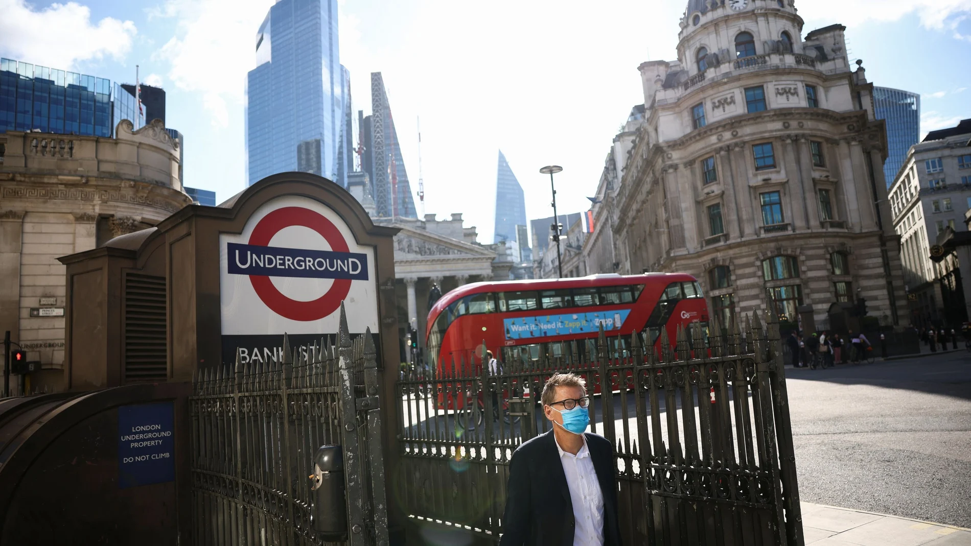 Una imagen de la pandemia en Londres, ciudad donde sucede la novela de Ali Smith