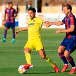 Parejo y Roberto Soldado en el amistoso Villarreal-Levante