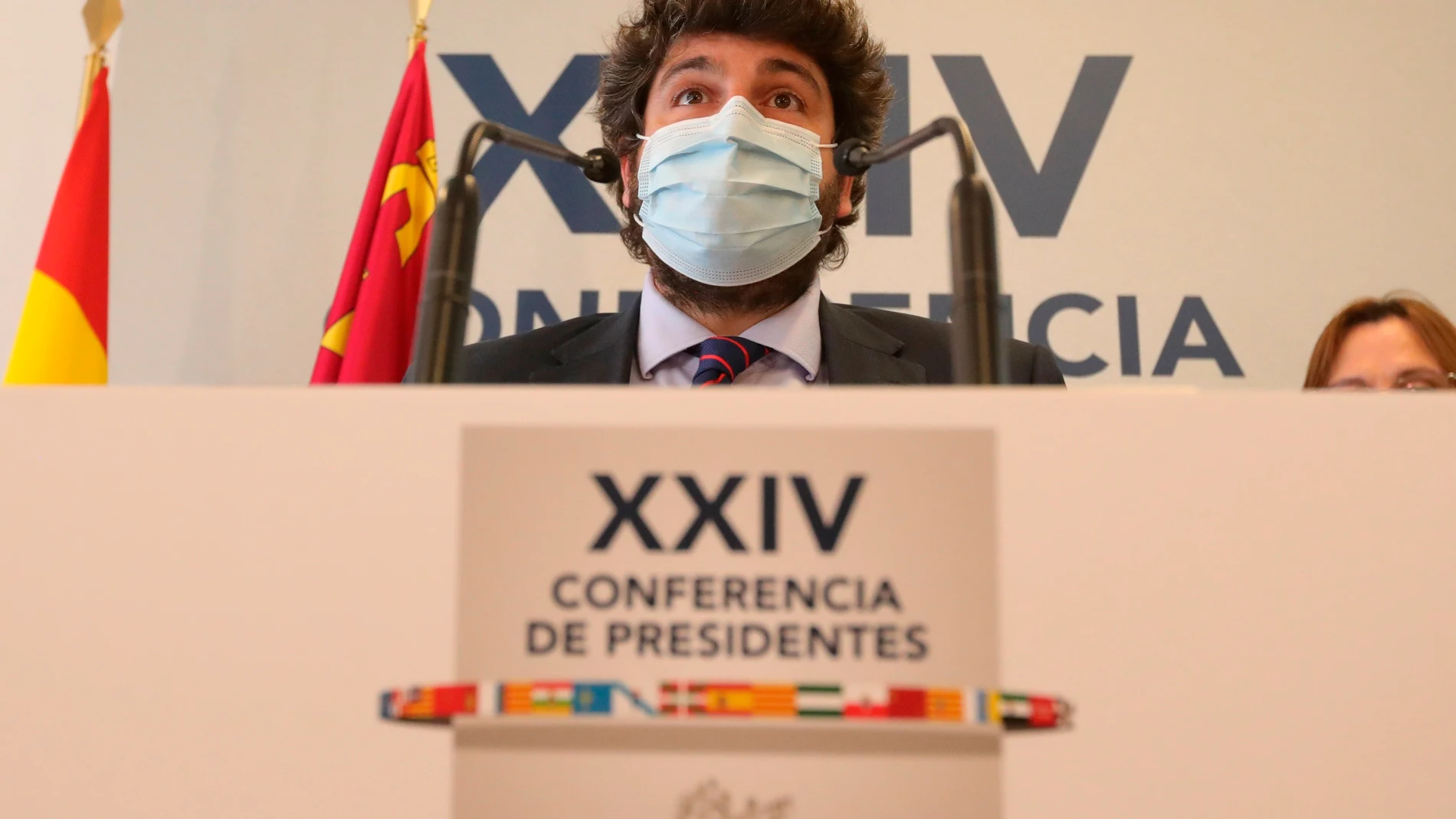 El presidente de Murcia, Fernando López Miras, tras la XXIV Conferencia de Presidentes