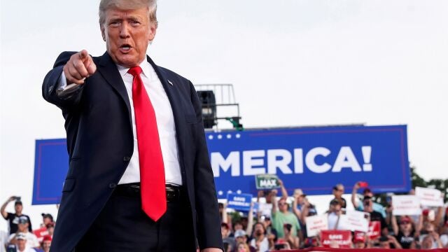 El ex presidente de EE UU, Donald Trump, en un mitin en junio, en Ohio