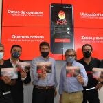 El presidente de la Diputación de Alicante, Carlos Mazón, ha participado esta mañana en la presentación de la app Control Foc, de los Bomberos de Alicante
