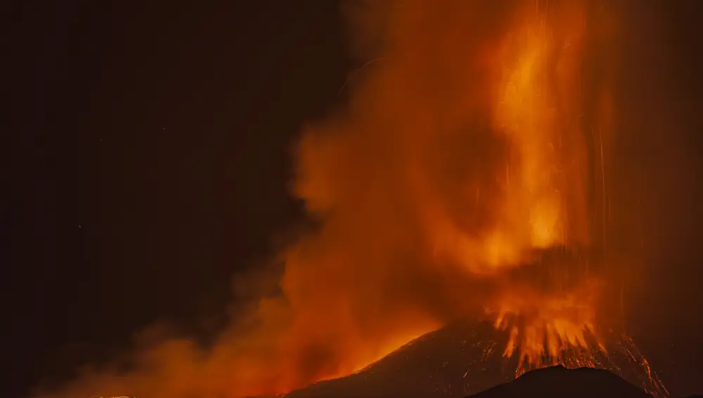 Erupción en el volcán Etna