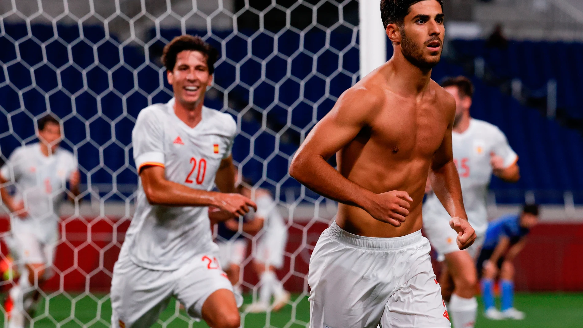 Marco Asensio, autor del gol que metió a España en la final olímpica de fútbol. EFE/ Miguel Gutiérrez