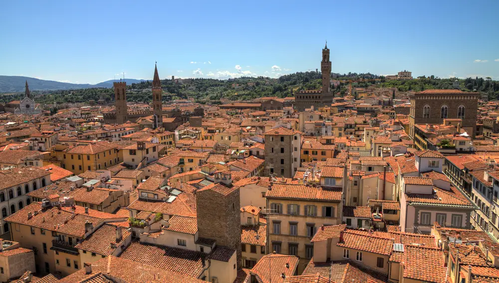 Imagen de los característicos tejados de Florencia.