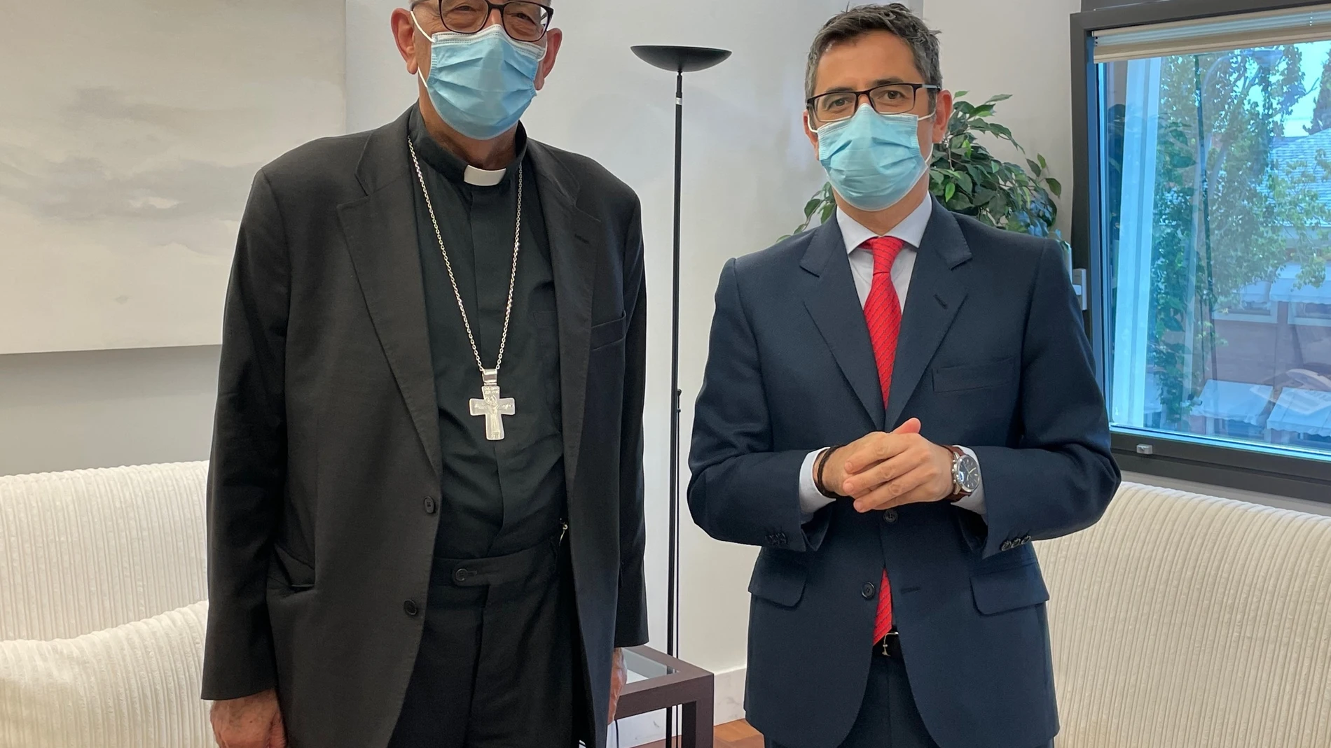 El ministro de la Presidencia del Gobierno de España, Félix Bolaños, ha mantenido una reunión con el presidente de la Conferencia Episcopal Española (CEE) y cardenal arzobispo de Barcelona, Juan José Omella.