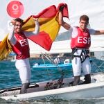 Jordi Xammar y Nicolás Rodríguez lograron el sueño de ganar una medalla olímpica en la clase 470 de vela