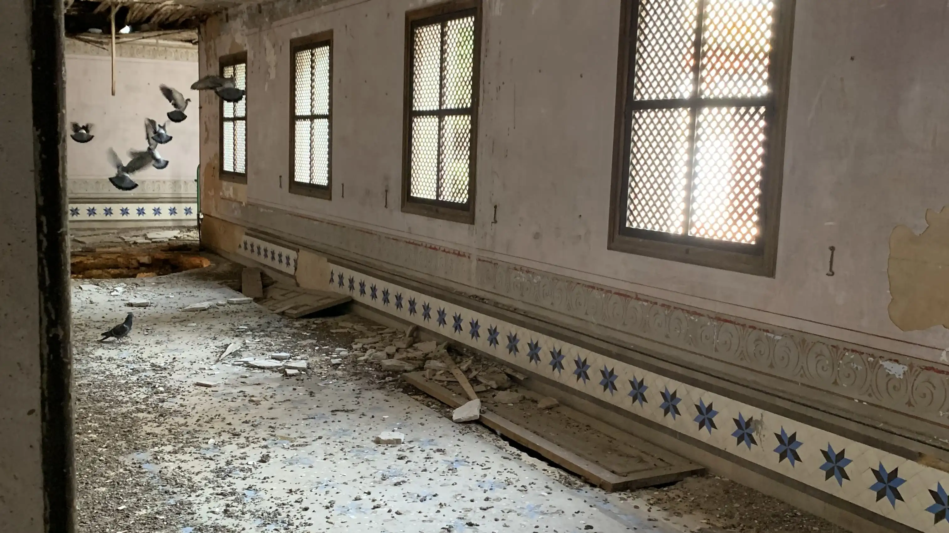 Habitación del Palacio de Orleans y Borbón, en Sanlúcar de Barrameda