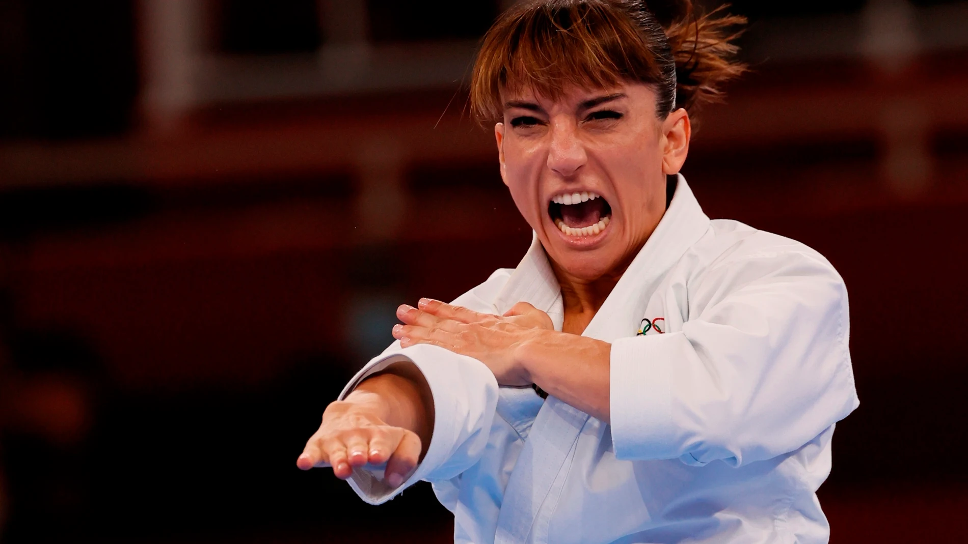 Sandra Sánchez, en la ronda eliminatoria de kata femenino