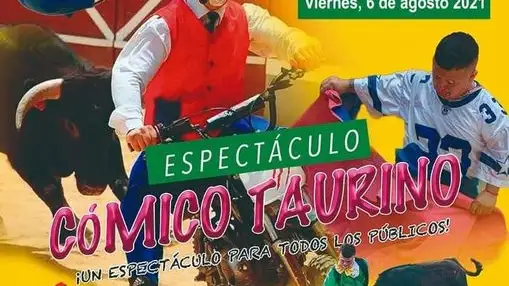 Cartel del espectáculo cómico taurino que ha sido suspendido