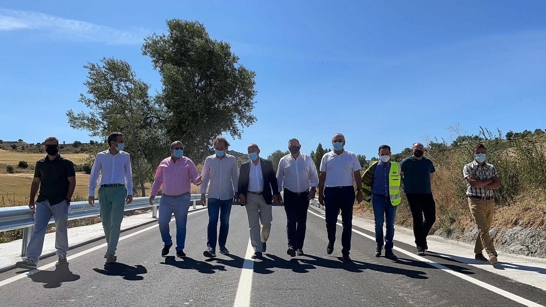 El vicepresidente primero de la Diputación de Zamora, José María Barrios, visita las obras