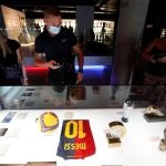 Recuerdos de Messi en el Museo del Fútbol Club Barcelona