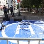 La Policía contarán con la colaboración de los drones de la Sección de Apoyo Aéreo para mantener la seguridad en las fiestas de agosto