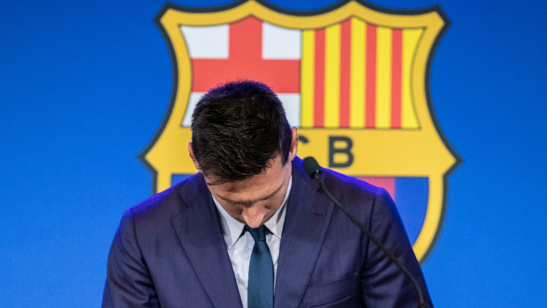 Messi, en su acto de despedida como jugador azulgrana
