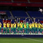La selección de Brasil, medalla de oro en fútbol en los Juegos de Tokio 2020.
