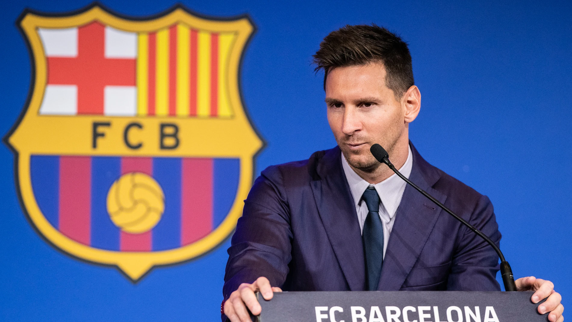 Lionel "Leo" Messi durante la rueda de prensa