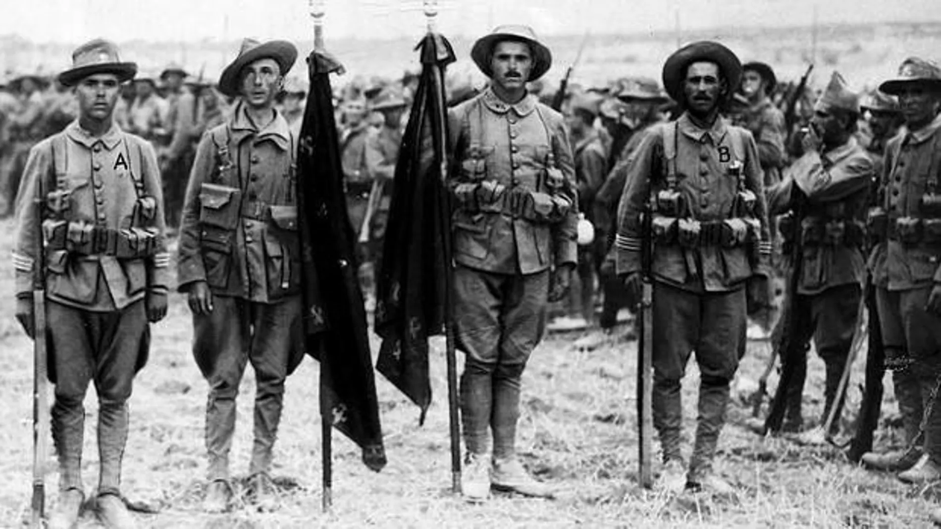 Un grupo de legionarios en 1921