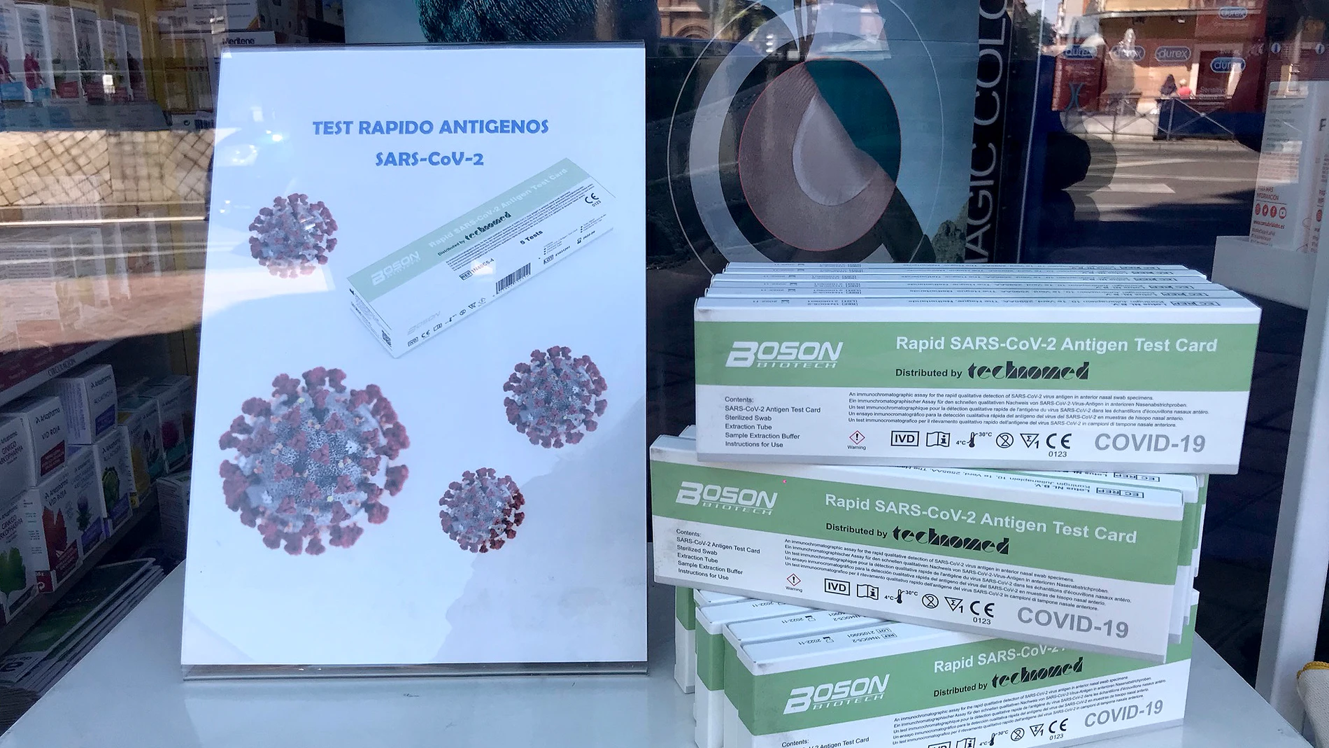Test de antígenos en una farmacia de Valladolid