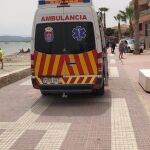 Ambulancia en Los Alcázares