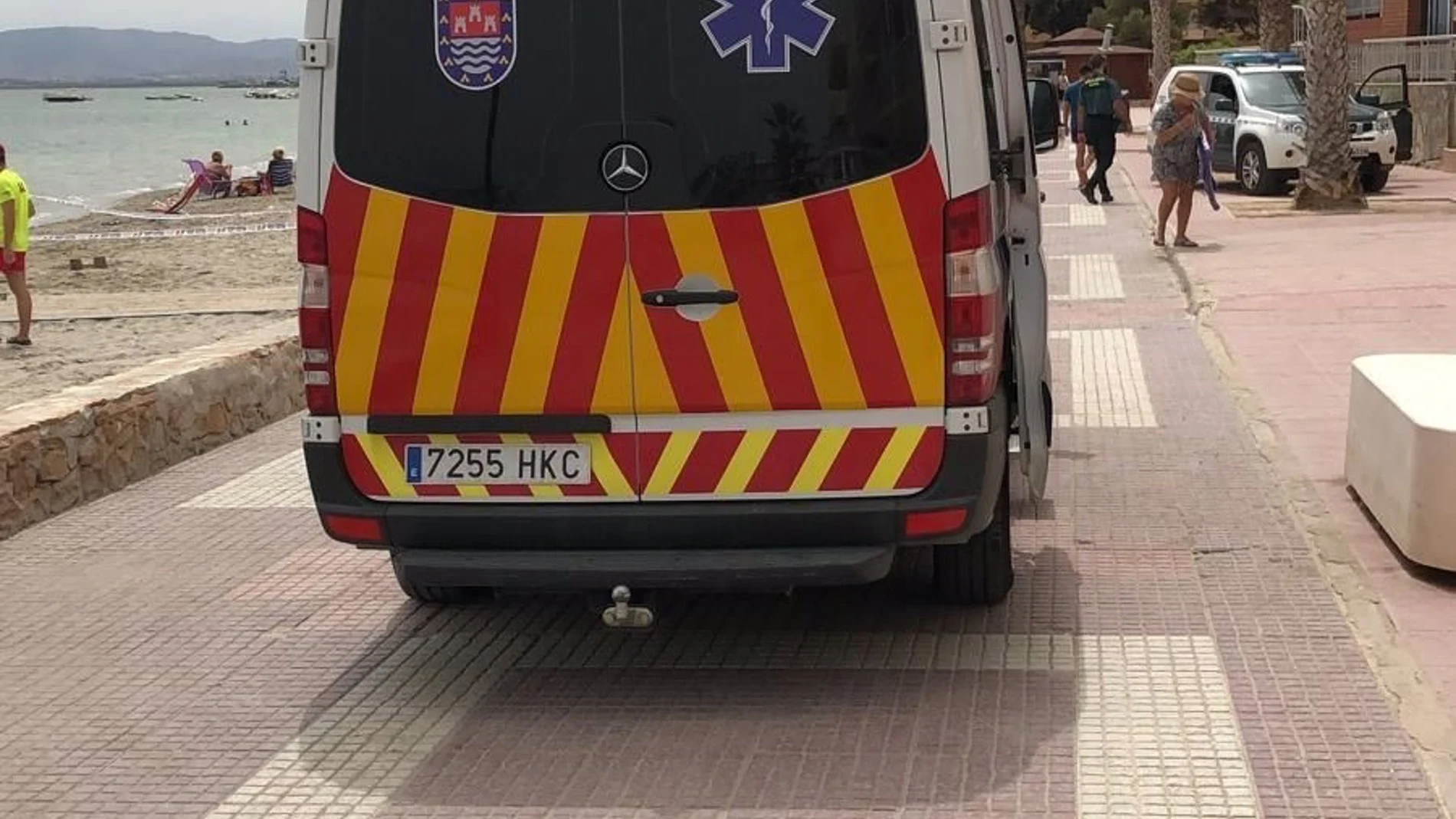 Ambulancia en Los Alcázares
