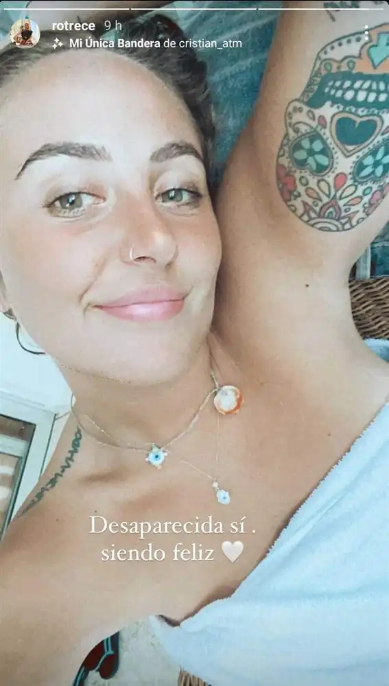 Historia de Instagram de Rocío Flores