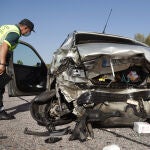 Tres heridos en un accidente en el km-320 de la A-62 en Ciudad Rodrigo (Salamanca)