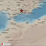 Imagen del lugar donde se ha producido un terremoto en la provincia de Granada este viernes, 13 de agosto - IGN