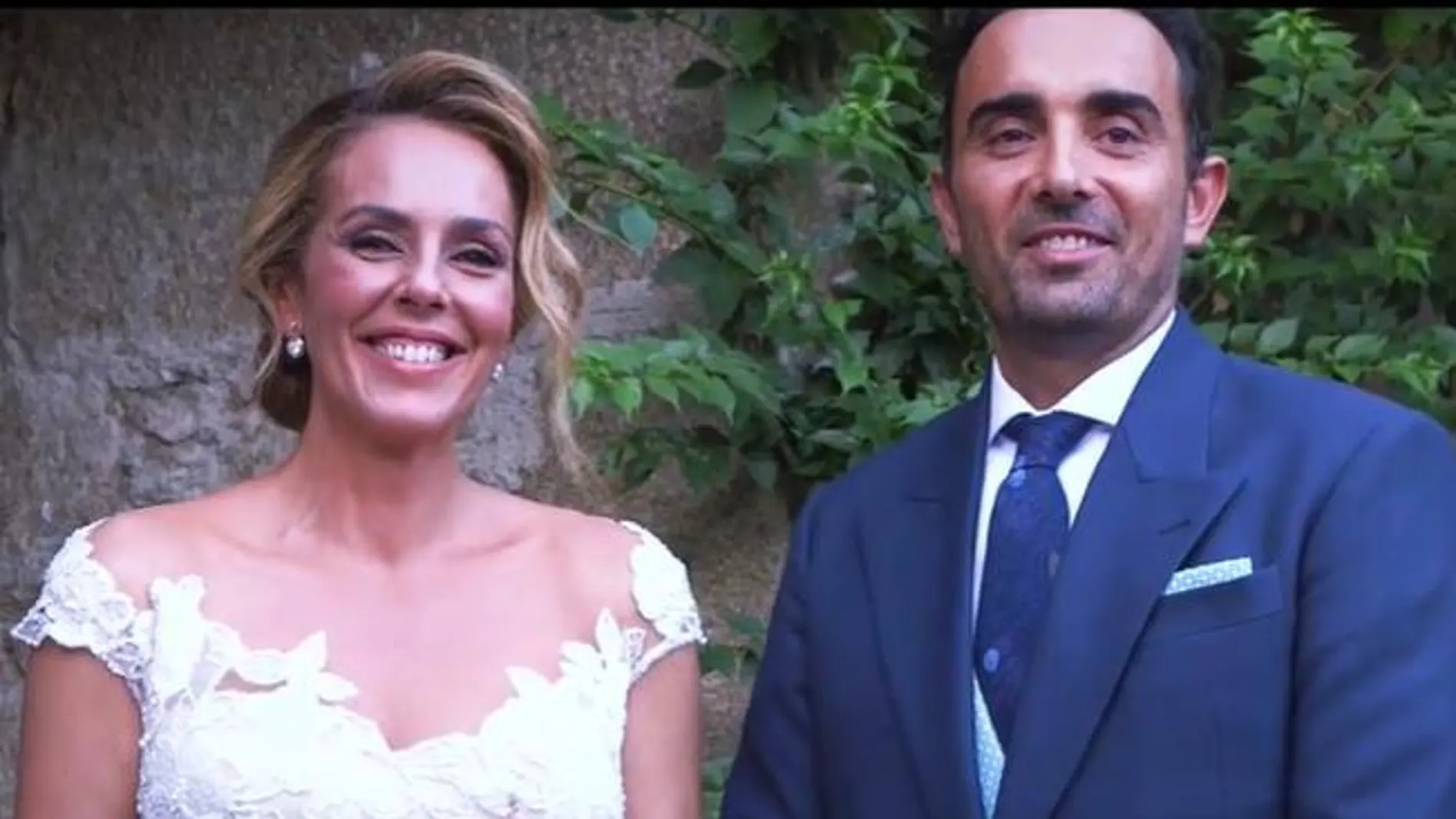 Rocío Carrasco y Fidel Albiac el día de su boda