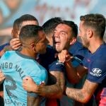 Iago Aspas con el Celta de Vigo frente al Atlético de Madrid.