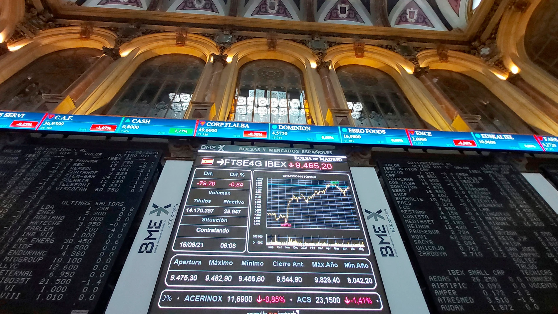 El Ibex 35 ha abierto la sesión a la baja