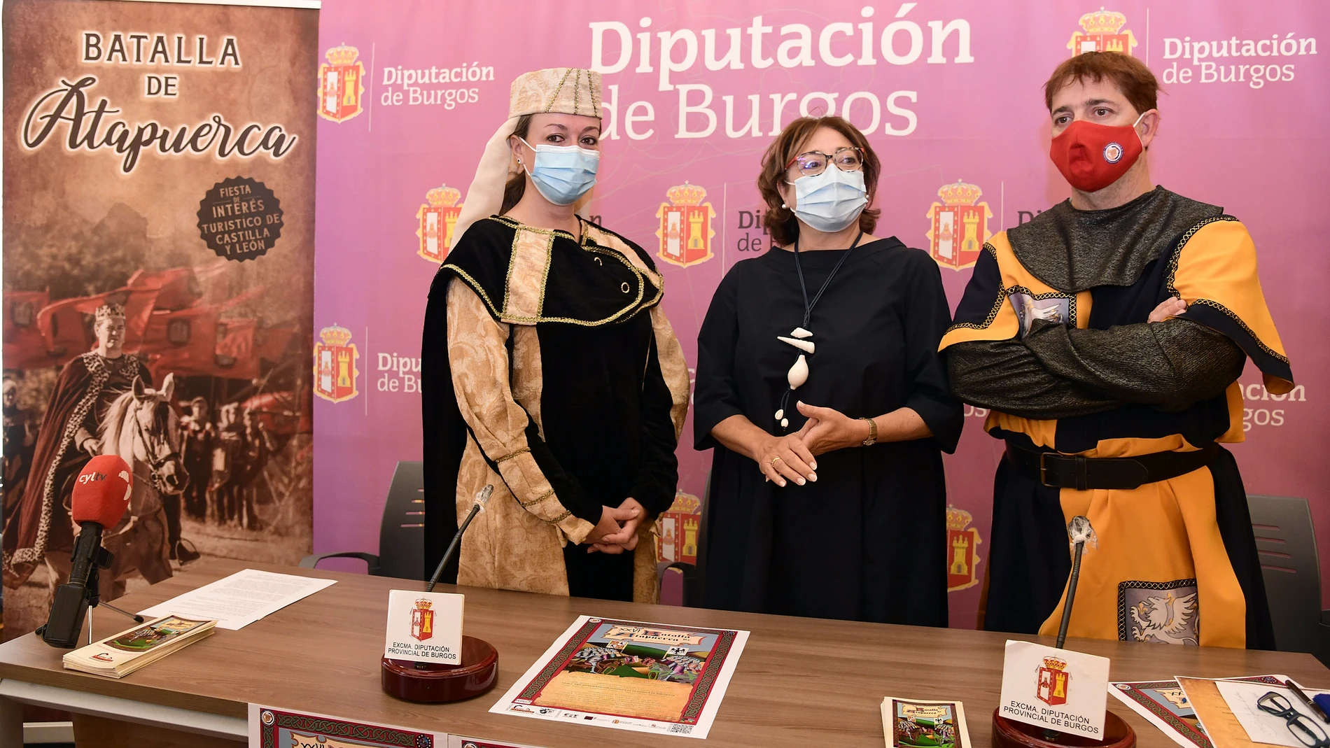 Rueda de prensa informativa para presentar los actos de la XXVI Representación Histórica de la Batalla de Atapuerca, declarada Fiesta de Interés Turístico de Castilla y León