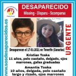 Cartel de la alerta por desaparición de Kristian y Amantia Toska
