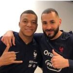 Kylian Mbappé, junto a su amigo y compañero de selección Karim Benzema