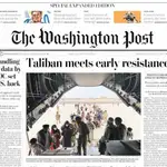  La repatriación afgana a cargo de España, portada de “The Washington Post”