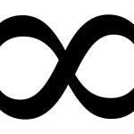 Símbolo de la lemniscata representando el infinito