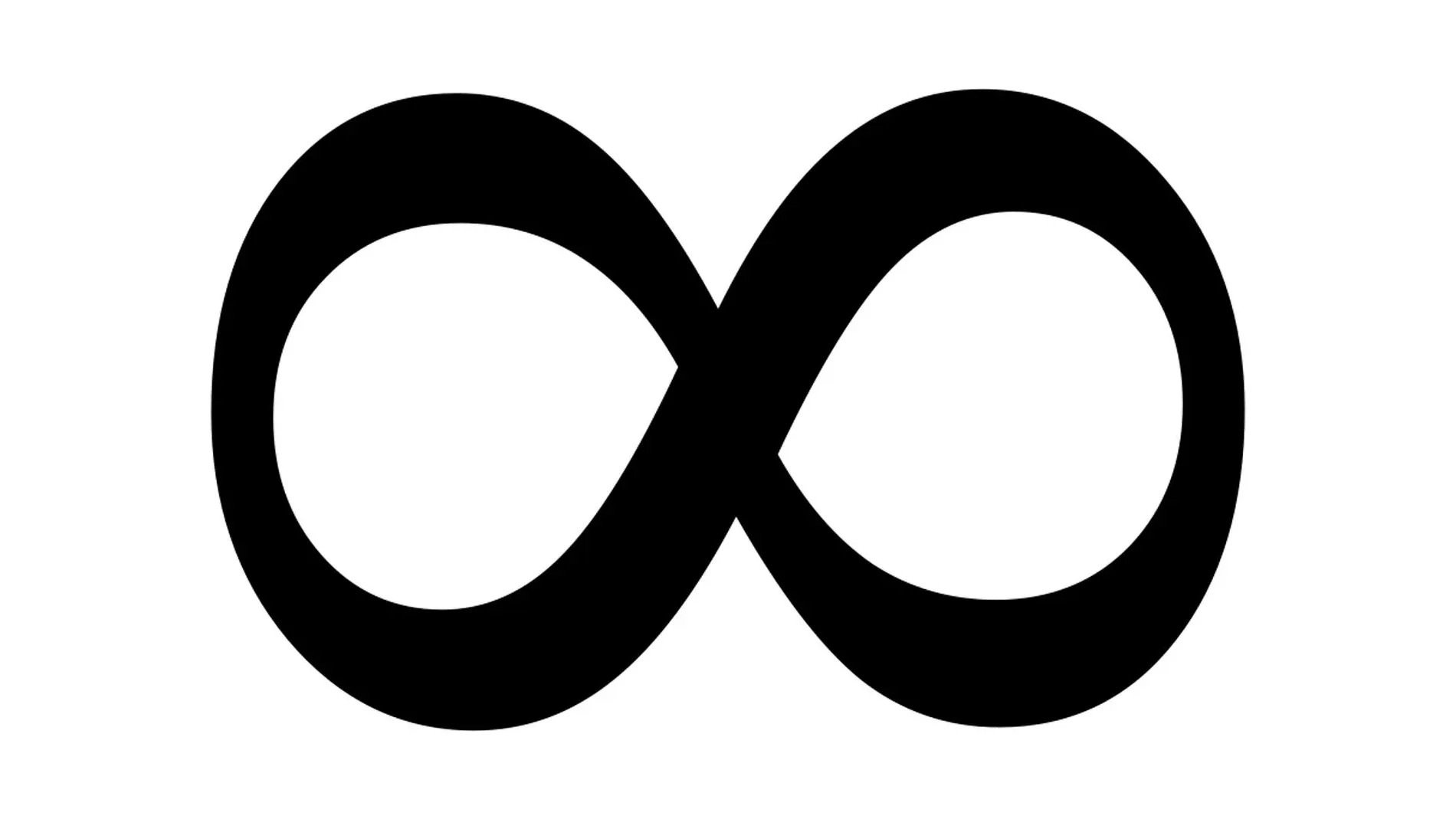 Símbolo de la lemniscata representando el infinito