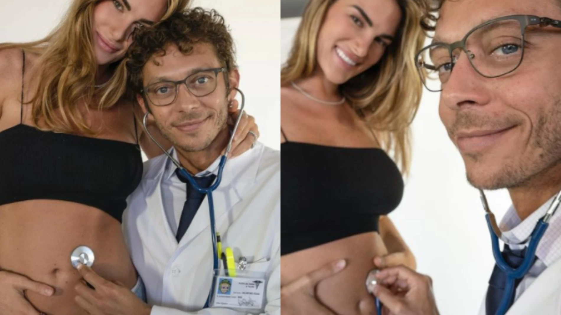 Las simpáticas imágenes de Valentino Rossi para anunciar que será padre