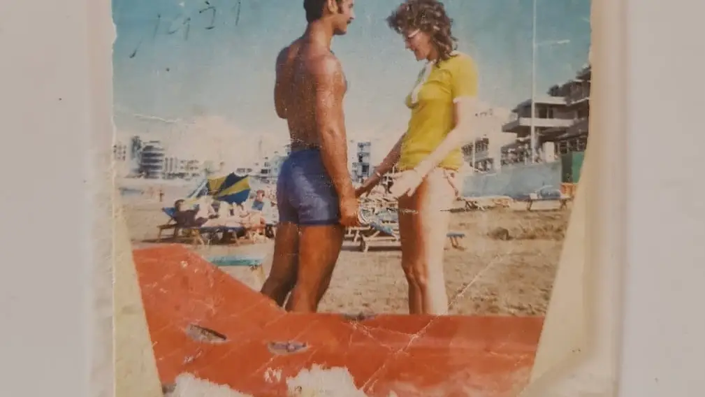 Manolo con una de sus novias extranjeras, en esta ocasión, una islandesa