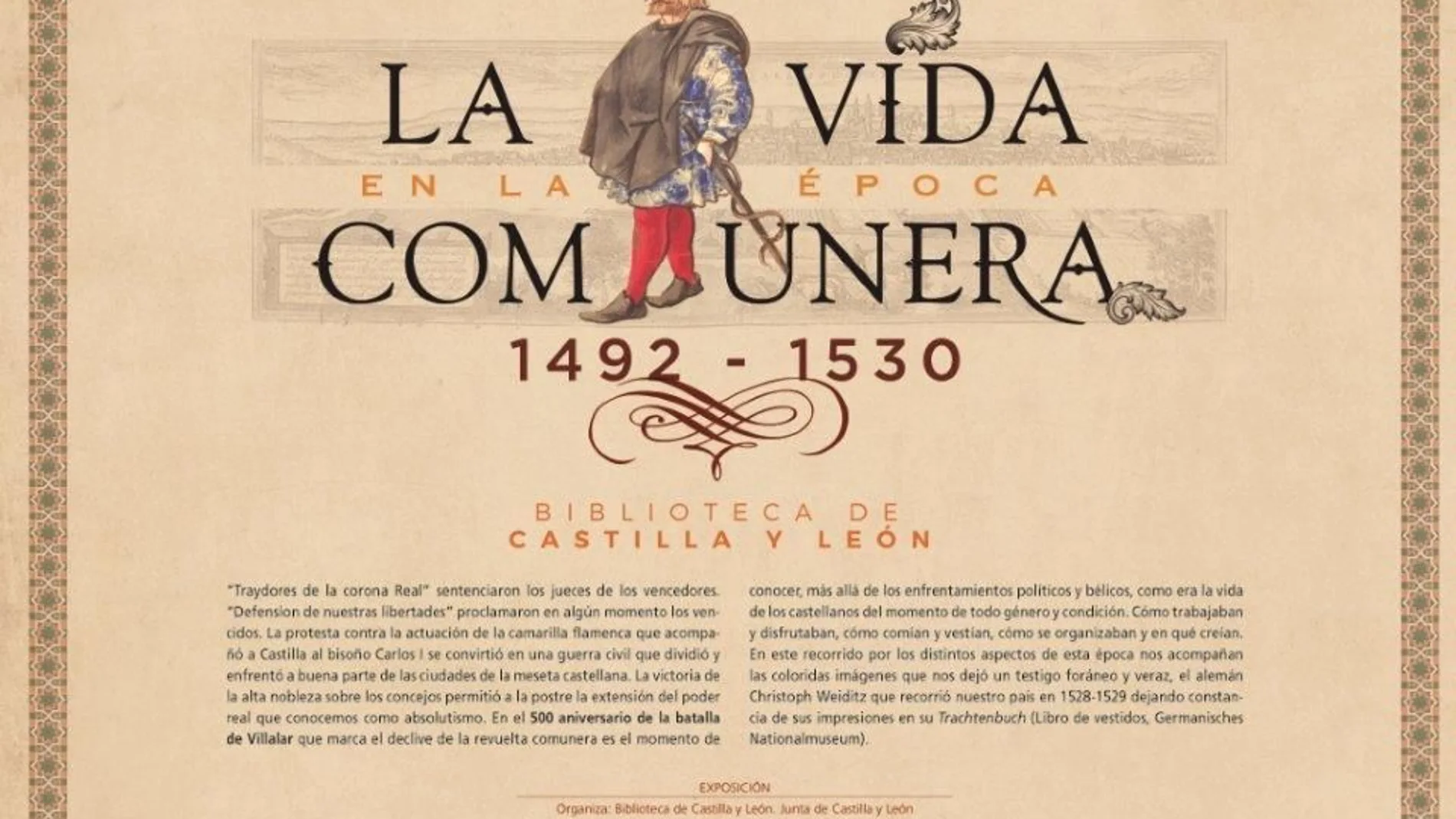 La Biblioteca de Castilla y León revive la sociedad castellana y leonesa en la rebelión comunera a través de una exposición