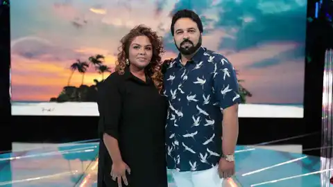 Saray Montoya y su marido en una imagen de archivo