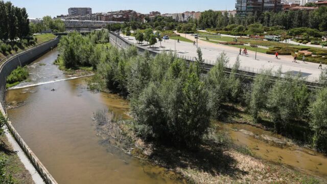 Imagen del río Manzanares en Madrid