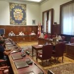 Pleno de la Diputación de Palencia presidido por Ángeles Armisén