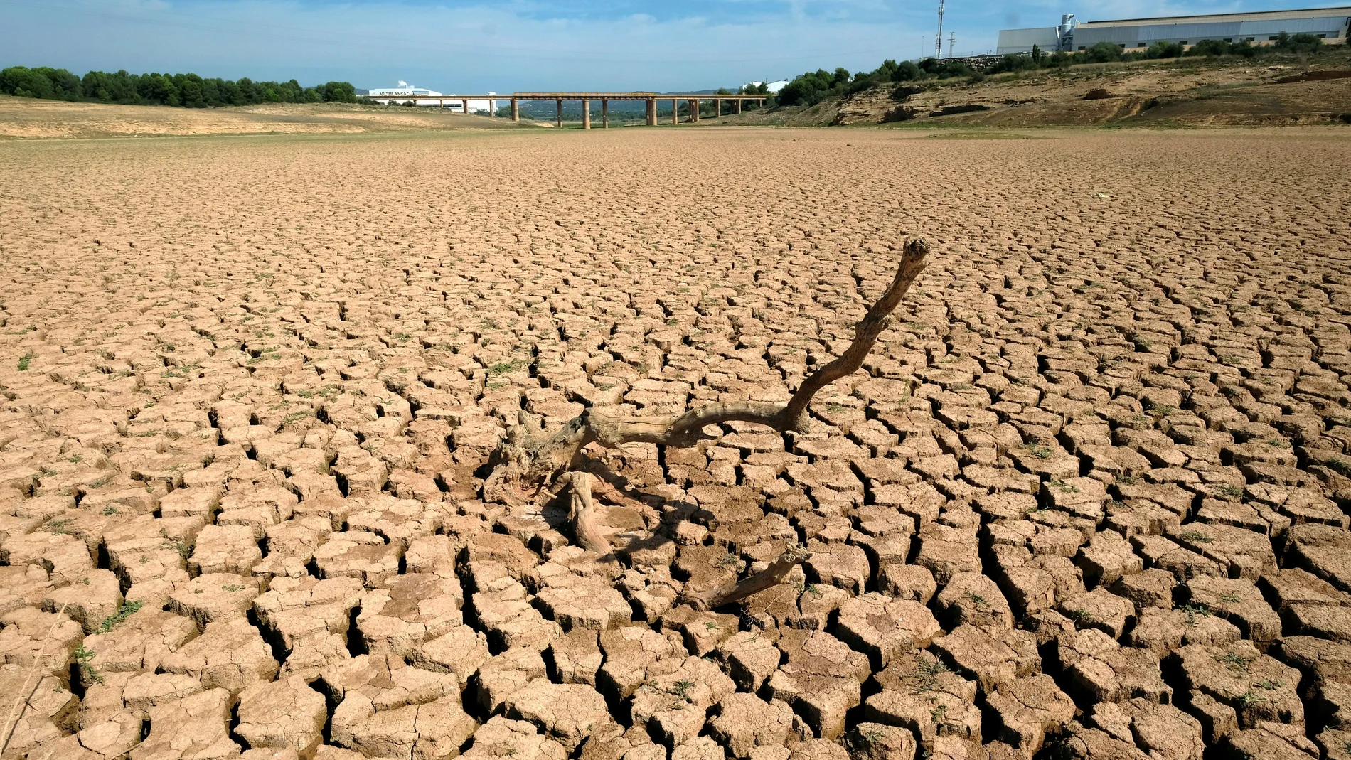 Imagen del embalse Maria Cristina, en Castellón, durante la sequía que asoló la zona en septiembre de 2018