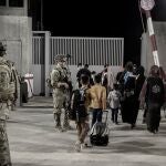 Evacuación en el aeropuerto de Afganistán