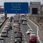 La autovía A-49 sentido Huelva-Portugal